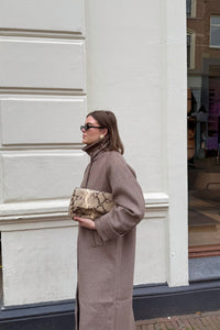 Keaton Wollen Jas - Taupe
