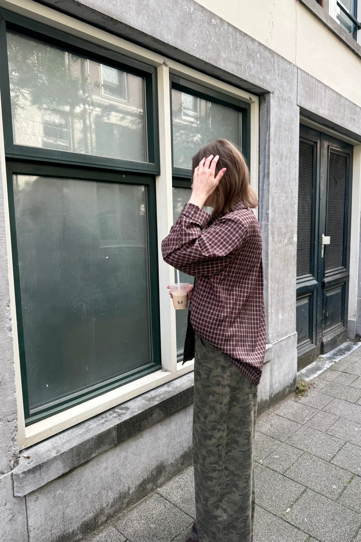 Anella Check Shirt - Bruin