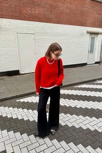 Olivia Mohair Trui - Rood