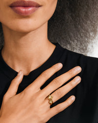 Sanine Gift Set Oorbellen & Ringen - Goud