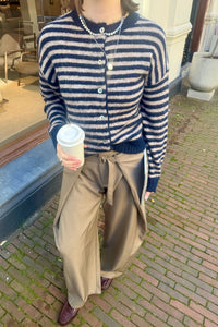 Isana Gestreept Vest - Donkerblauw