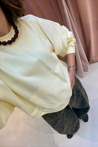 Oversized Emilie Trui - Geel