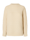 SLFNelly Cable Trui - Beige