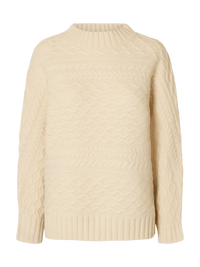 SLFNelly Cable Trui - Beige