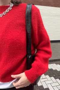 Olivia Mohair Trui - Rood