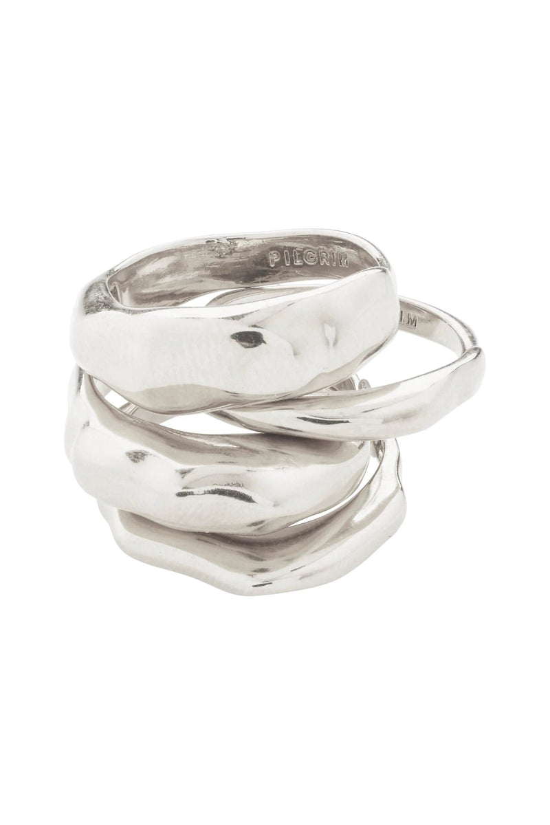 Asher rings 4-in-1 set - Zilver