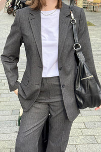 SLWOversized Malia Blazer - Donkergrijs