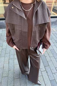 Tally Gilet - Donkerbruin