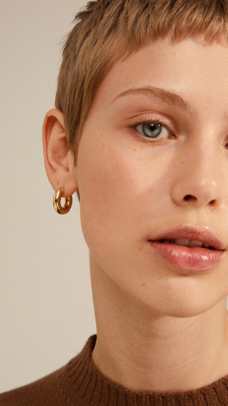 AICA Chunky Hoop Earring - Goud