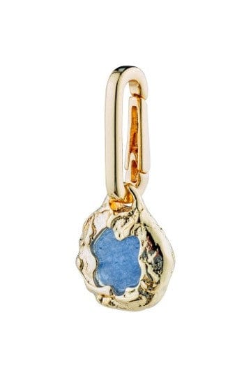 Charm Recyled Natural Bedel - Blauw/Goud