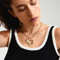 Tide Heart Necklace - Goud