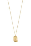 Aquarius Recycled Zodiac Ketting - Goud