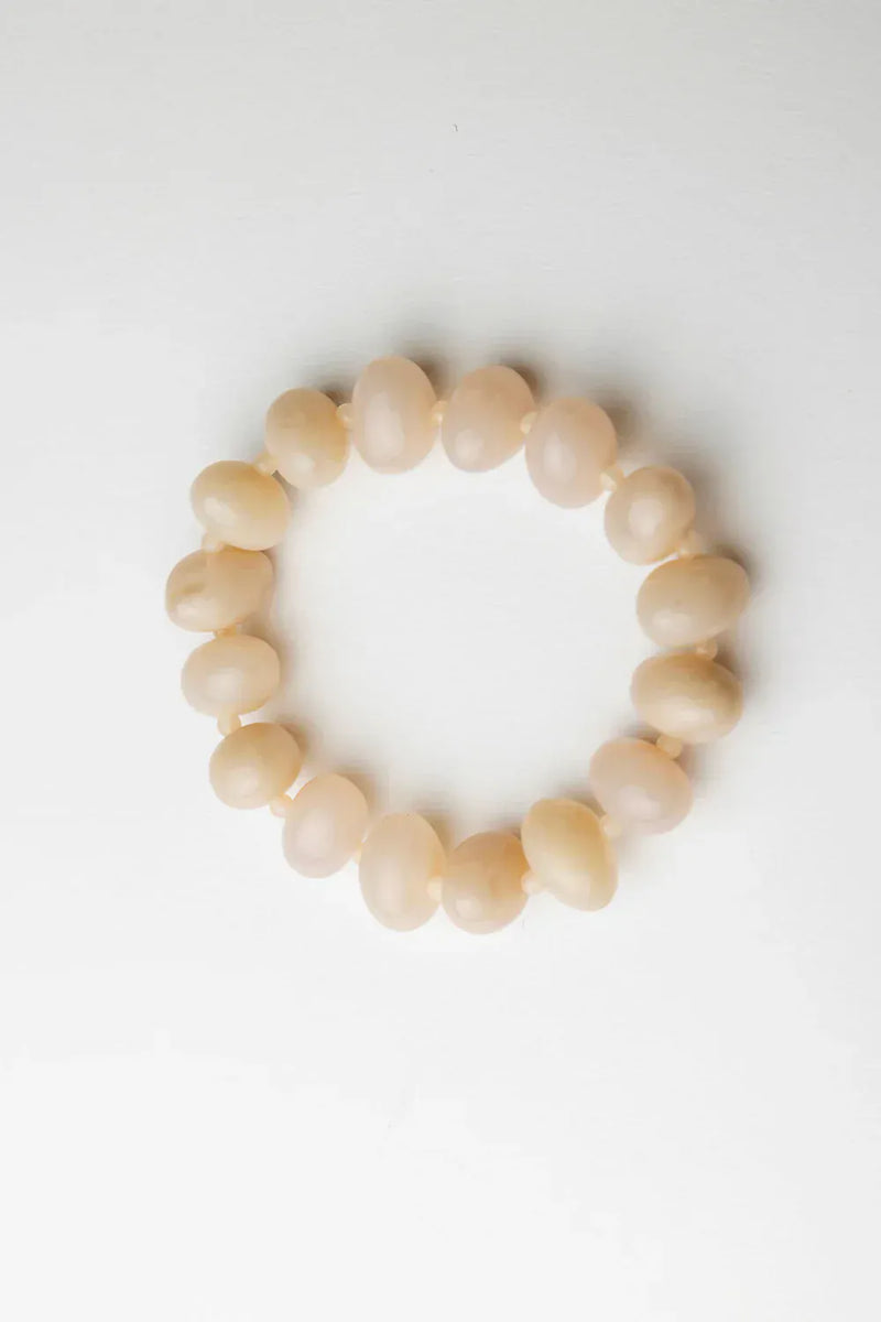 Arta Bead Armband - Cream