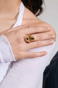 Believe Recycled Ring - Goud