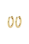 Charm Small Hoop Earrings - Gold