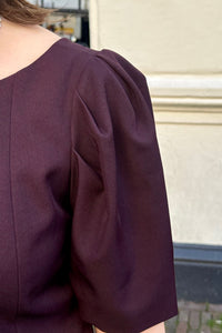 Mellisana Structure Blouse - Bordeaux
