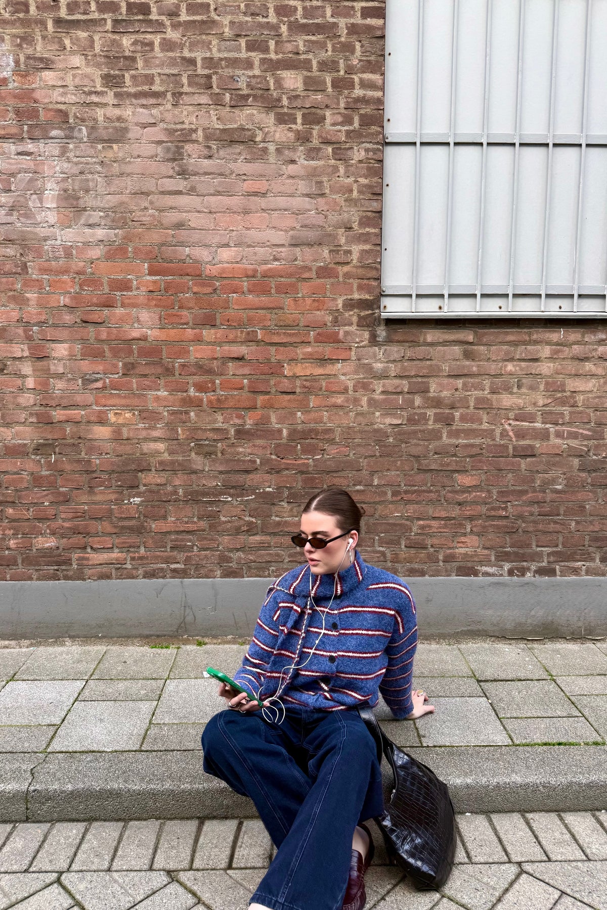 Anne Vest - Blauw/Rood