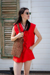 Lacy shorts - Rood