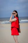 Lacy shorts - Rood