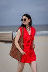 Lacy shorts - Rood