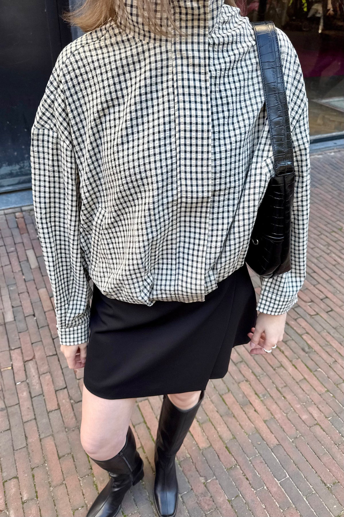 Moniek Jas - Creme/Blauw