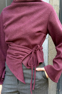Lucy A-symmetrische Trui - Bordeaux