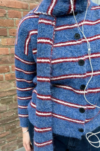 Anne Vest - Blauw/Rood