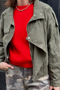 Ashley Denim Jas - Khaki