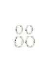 Darby 2-in-1 Oorbellen - Zilver