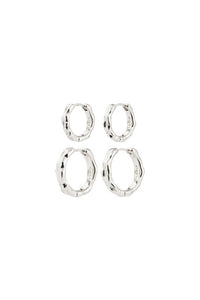 Darby 2-in-1 Oorbellen - Zilver