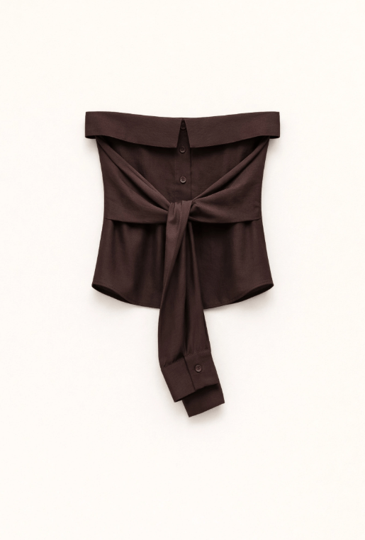 Didi Off Shoulder Top - Bruin
