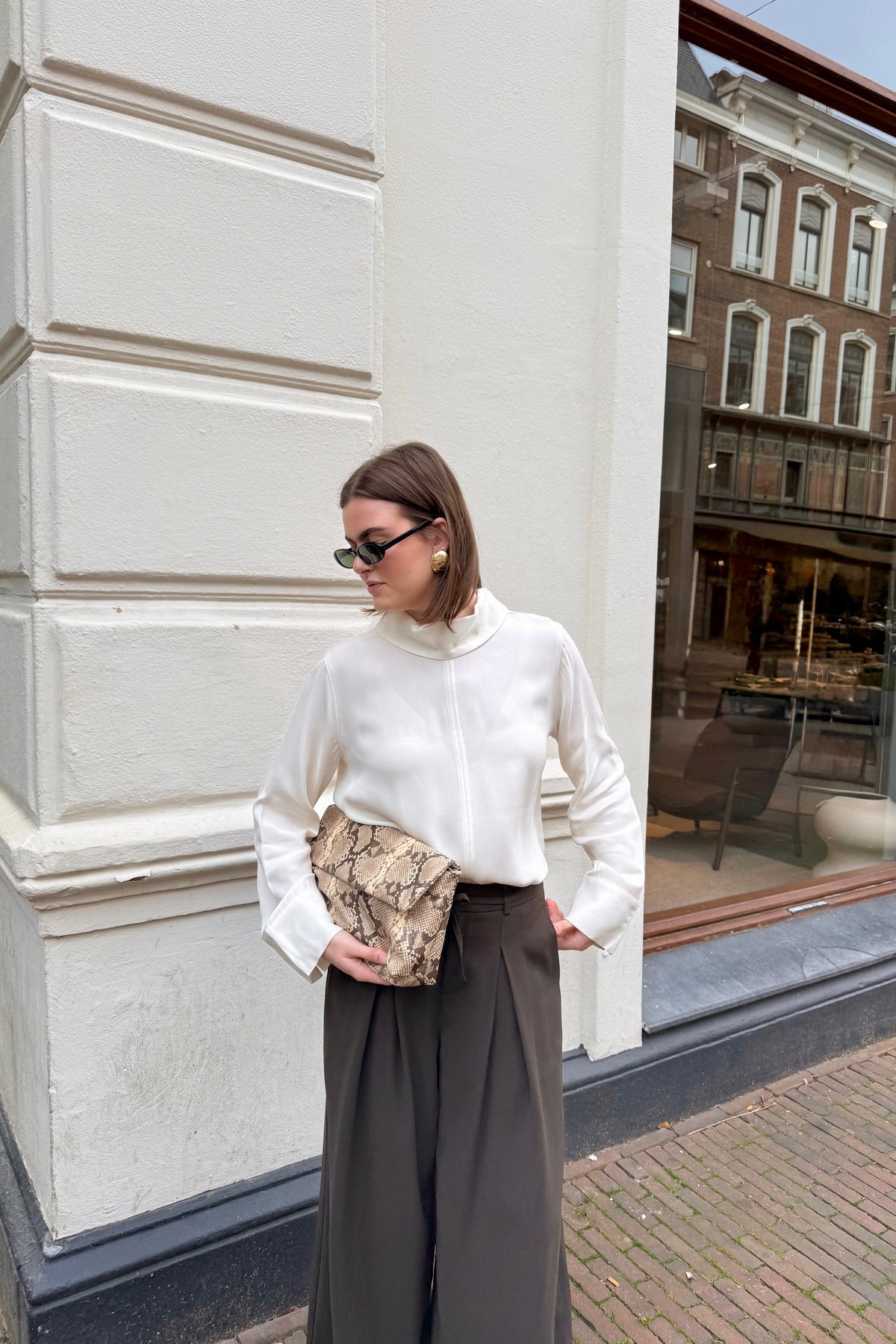 SLWSoler High Neck Blouse - Wit