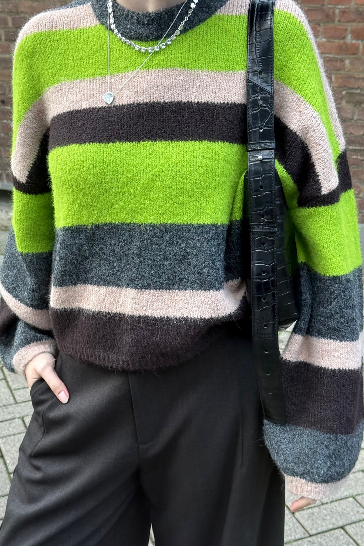 Lainey Trui - Multi/Groen