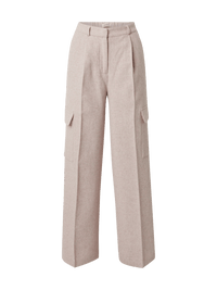 Tjarda Wollen Pantalon - Roze