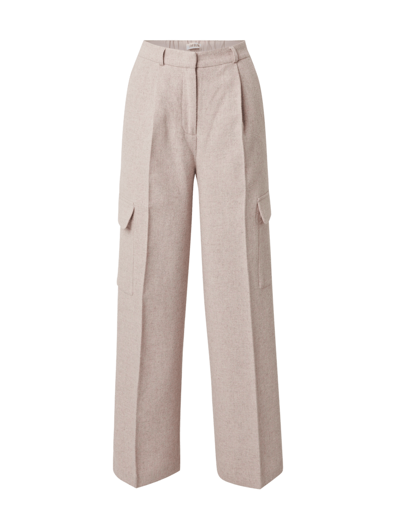 Tjarda Wollen Pantalon - Roze