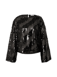 Xavia Glitter Top - Zwart
