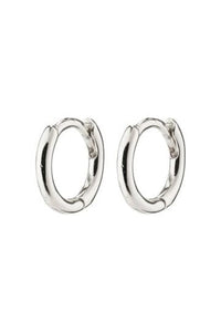 Eanna Recycled Huggie Hoops Oorbellen - Zilver