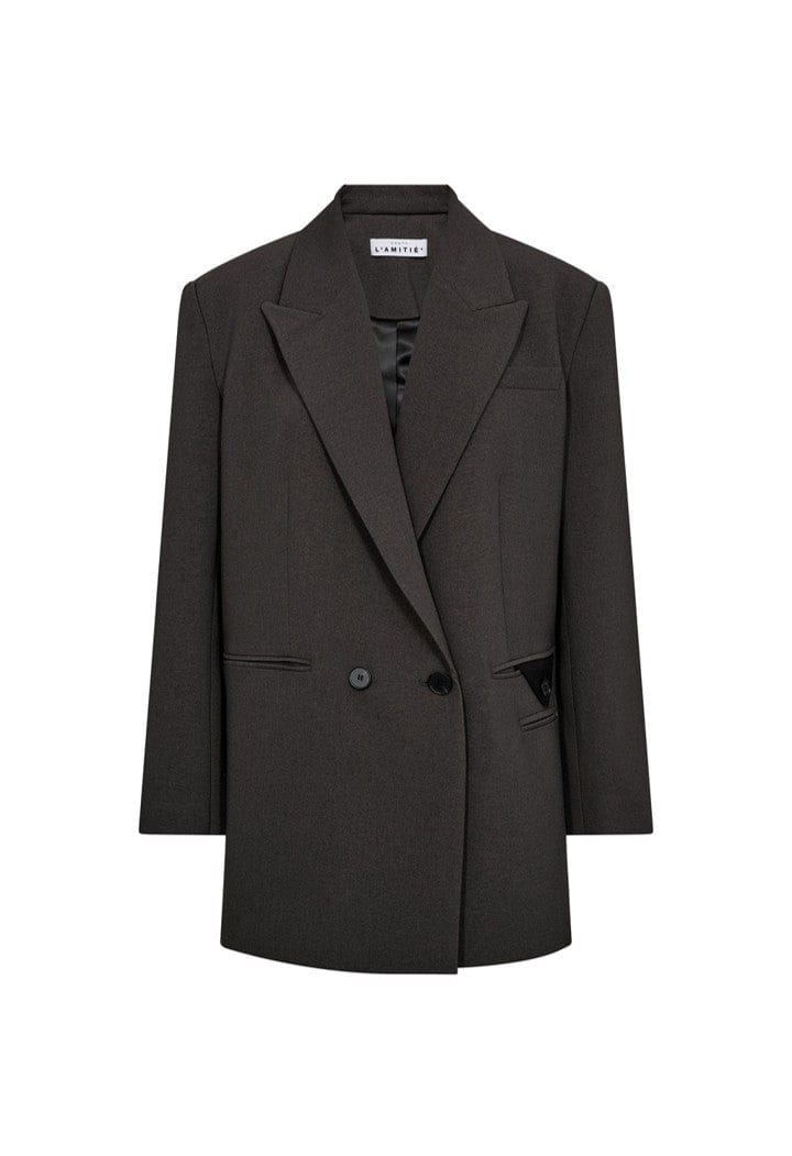 Emerald Oversized Blazer - Donkergrijs