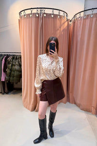 Astrida Bloemen Blouse - Crème