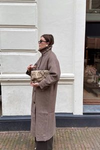 Keaton Wollen Jas - Taupe