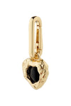 Charm Black Agate Bedel - Gold