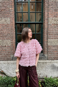 Aisa Flower Top - Roze
