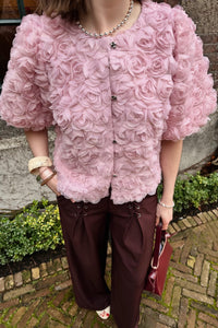 Aisa Flower Top - Roze