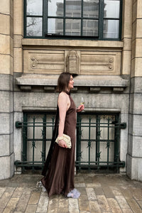 Arabelle Halternek Jurk - Donkerbruin