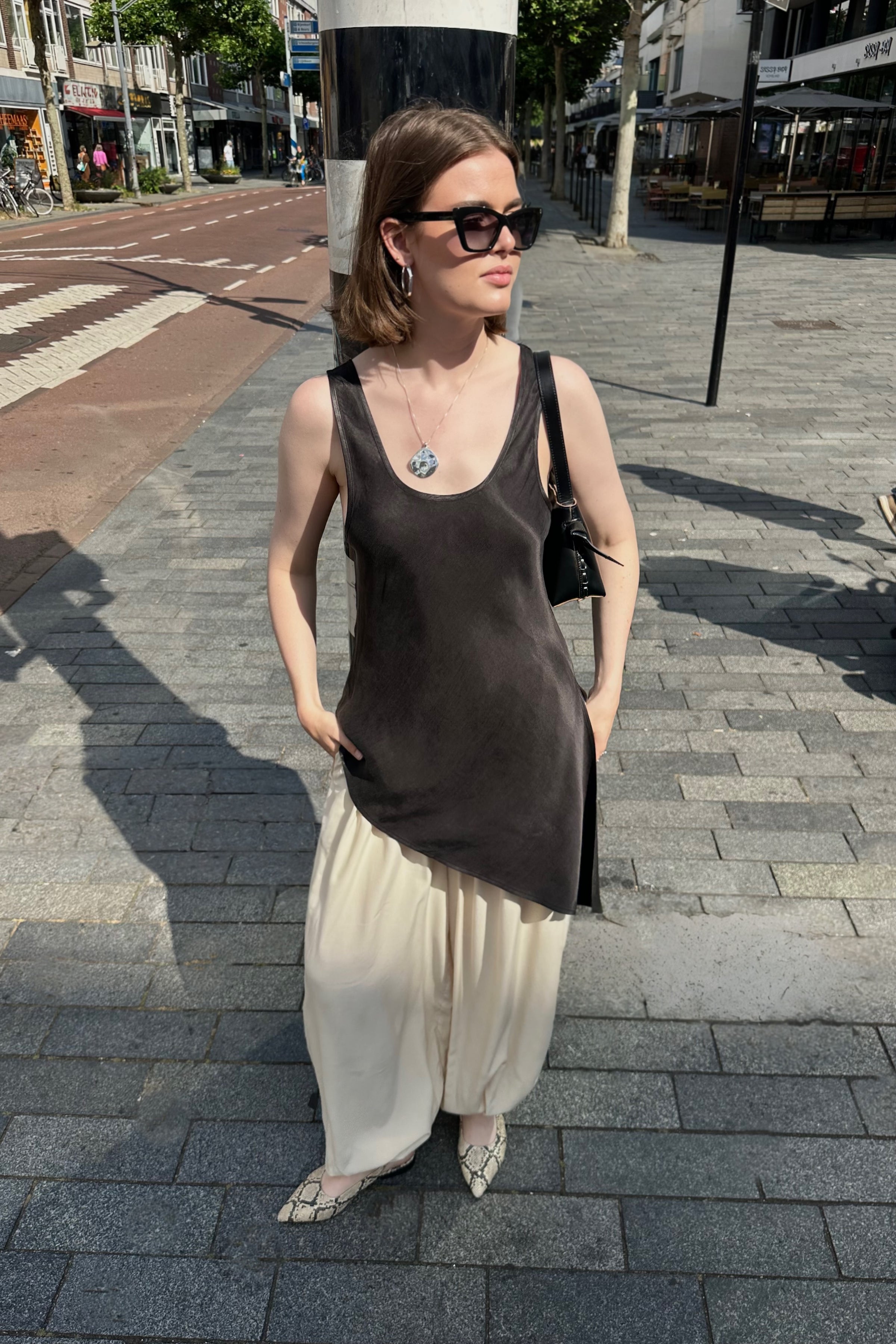 MSCHMolie Top - Zwart