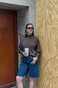 SLWColwoman Oversized Shirt - Donker Bruin
