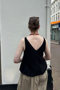 Zoja Peplum Top - Zwart