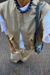 Flo Balloon Twill Gilet - Taupe