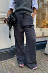 Michelle Pin String Tie Pantalon - Grijs