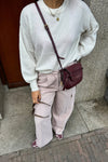 Tjarda Wollen Pantalon - Roze